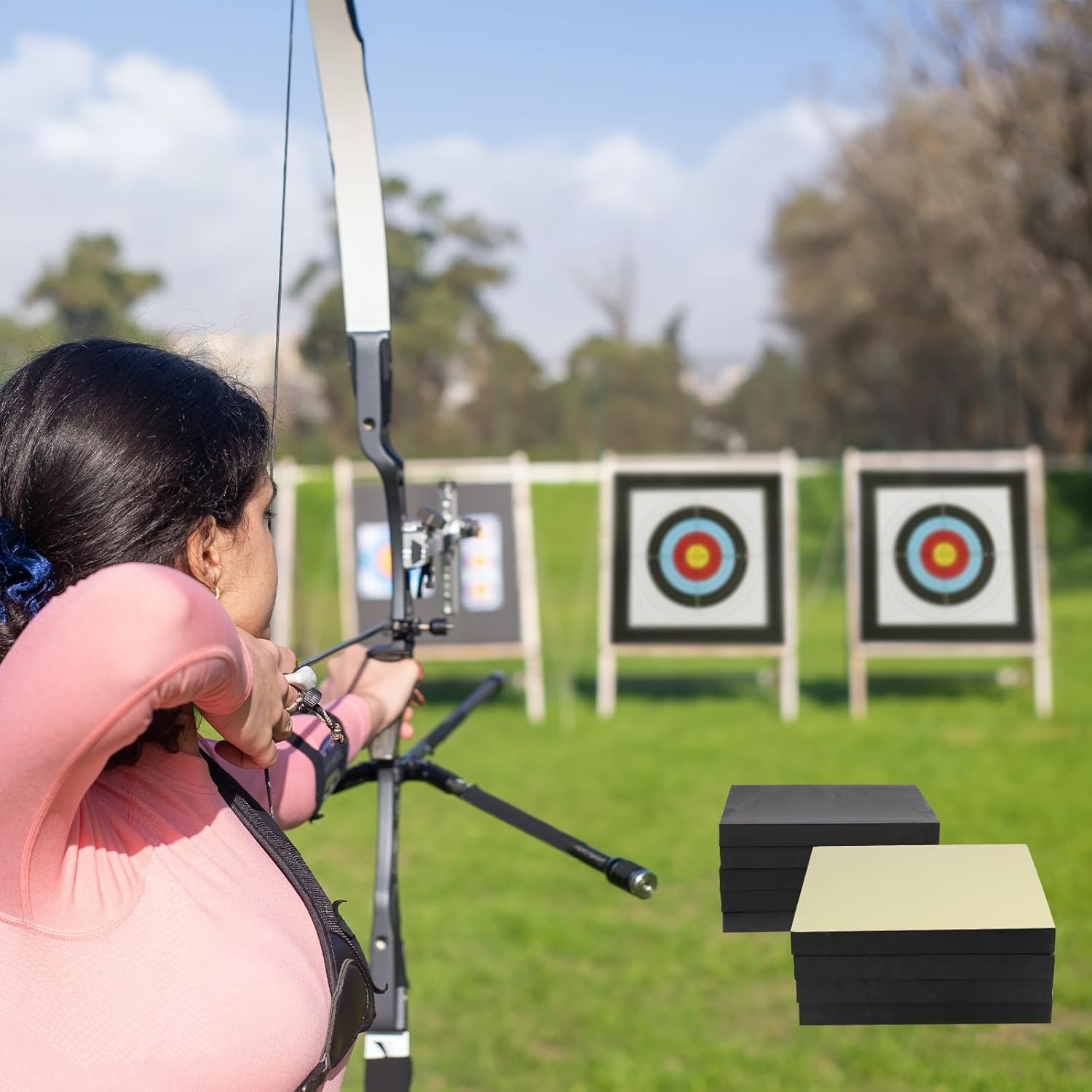 SPG Archery Target - Durable EVA Foam Target for Bows Up to 50 Lbs | Ideal for Backyard Shooting Practice