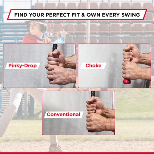 Grip-N-Rip II Softball Bat Taper - Non-Slip Ergonomic Grip for Enhanced Comfort & Performance
