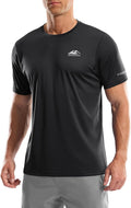 Skiennix Men's UPF 50+ Sun Protection Workout T-Shirt - Moisture-Wicking Rash Guard for Beach & Hiking