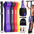 Ally Peaks Pull Up Assistance Bands，Heavy Duty Resistance Band for Pull Up Bar，Adjustable Weight/Size with Fabric Feet/Knee Rest Pull up bands,Up to 410lbs Assistance，resistance bands and assist bands