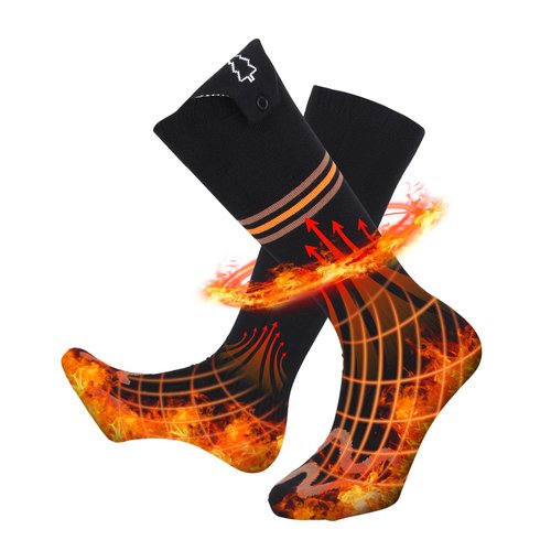 Heated Socks, Heated Socks for Men Women with APP Control, 5000mAh Rechargeable Electric Up to 10 Hours Washable Winter Warm Socks Foot Warmer for Skiing Cycling Camping