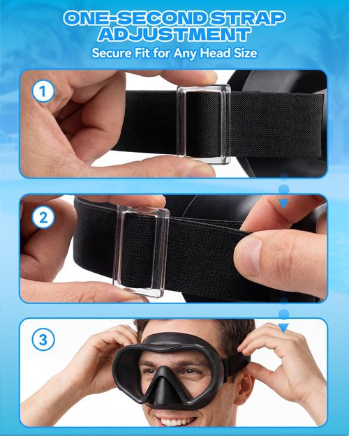 Aegend Diving Mask - Anti-Fog, Anti-UV Wide View Snorkel Mask for Adults & Youth