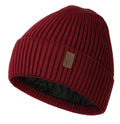 Wmcaps Beanie Winter Hats for Men Women, Fleece Lined Beanie Warm Winter Beanie Unisex Fashion Knit Cuffed Cap (Red)