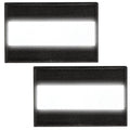ZESION 2pcs Reflective Safety Patches， Hook and Loop Reflective Patches for Night Sports, Labor Wear, Rain Jackets, Hikers, Dog Tactical Undershirts, Firefighter Rescue Police, Black