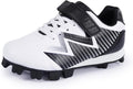 Baseball Cleats for Kids | Unisex Rubber Molded Softball Shoes - Durable Outdoor Athletic Footwear