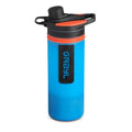 GRAYL GeoPress Water Purifier Bottle - 24 oz Filter for Hiking, Camping & Travel | Bali Blue