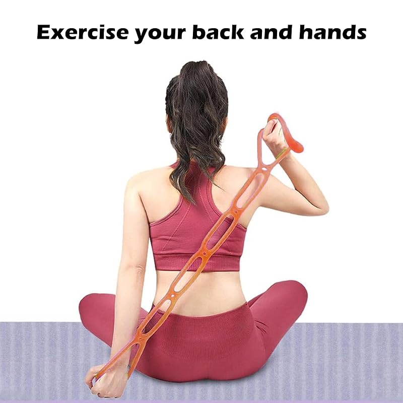 Orange 7-Loop Adjustable Resistance Band Set for Home Workouts – Non-Slip Rubber, Full-Body Fitness