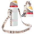 EasyAcc Water Bottle Holder Strap Sling, for Owala FreeSip 24 32 40 oz, Hydro Flask, Cirkul, Yeti, Stanley Flip, Universal Water Bottles, with Carabiner, for Walking Curise Travel (Bottle Excluded)