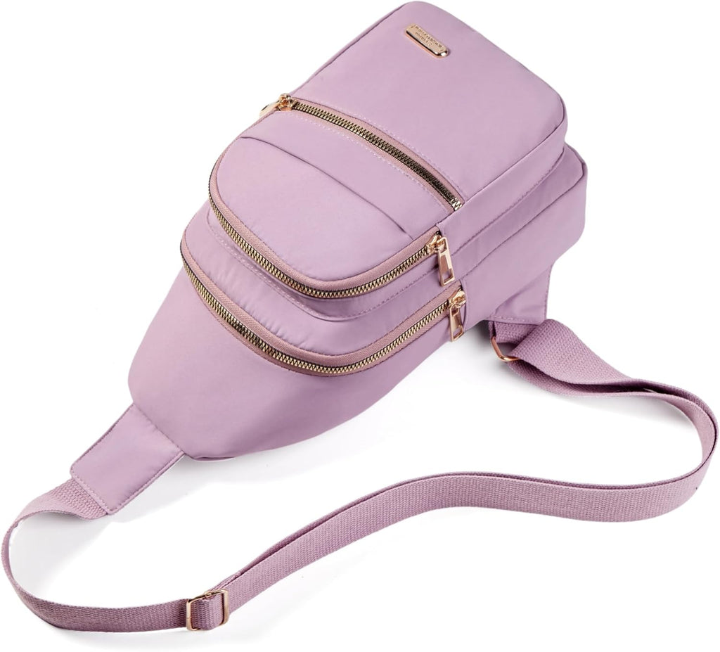 Skiennix Crossbody Sling Backpack - Stylish Women's Chest Bag for Hiking & Travel - Compact Daypack