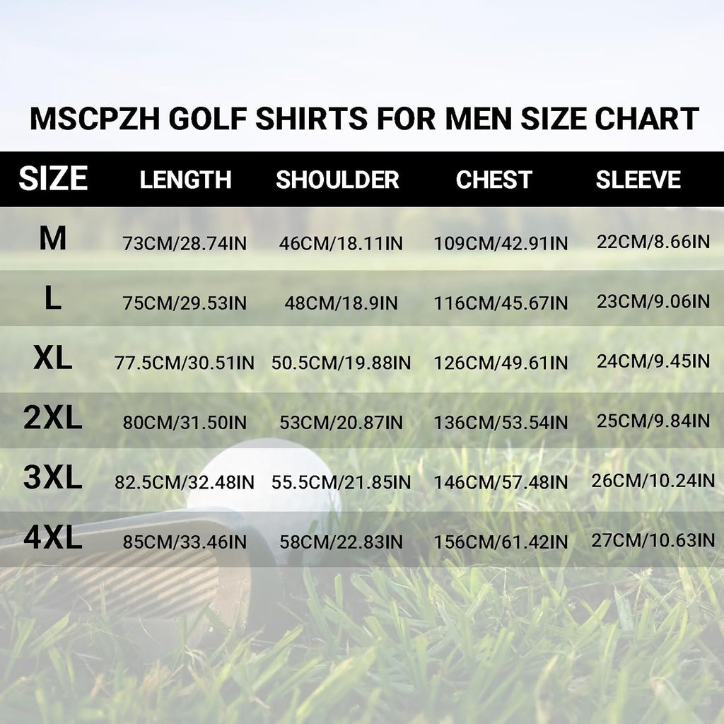 Skiennix Men's Golf Polo Shirts - Short Sleeve Performance Polos | Perfect Golf Gifts