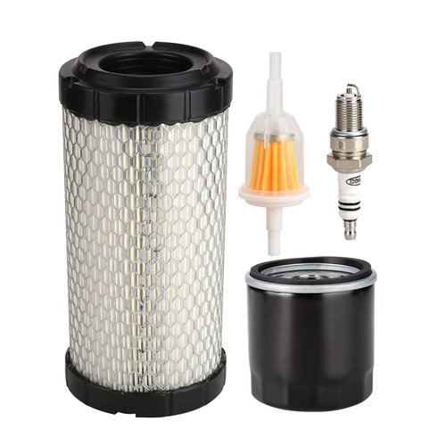 10L0L Golf Cart Tune Up Kit for EZGO RXV 2008-up & TXT 2010-up Gas Carts with Kawasaki Motor, Air Fuel Oil Filter 28463-G01, 72084-G01, 607454, Spark Plug 607462