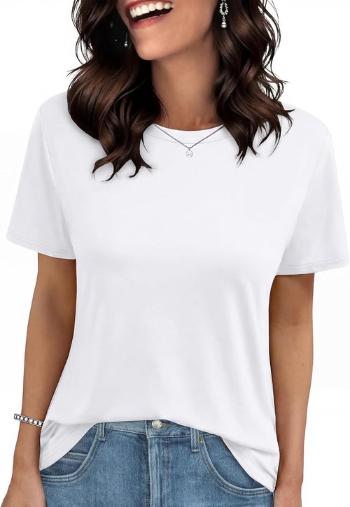 GAYHAY Women's T-Shirts - Soft Short Sleeve Basic Tees for Casual Beach Vacation | Spring/Summer 2026