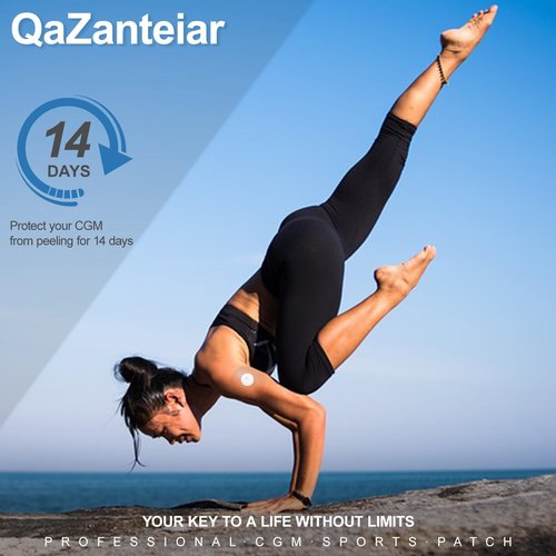 QaZanteiar Sensor Covers for Libre 3 Waterproof,100 Pack Libre 3 Plus Covers,Transparent & Long-Lasting CGM Overpatch Tape,Easy to Apply and Remove & Lasting to 14 Days-Without Hole