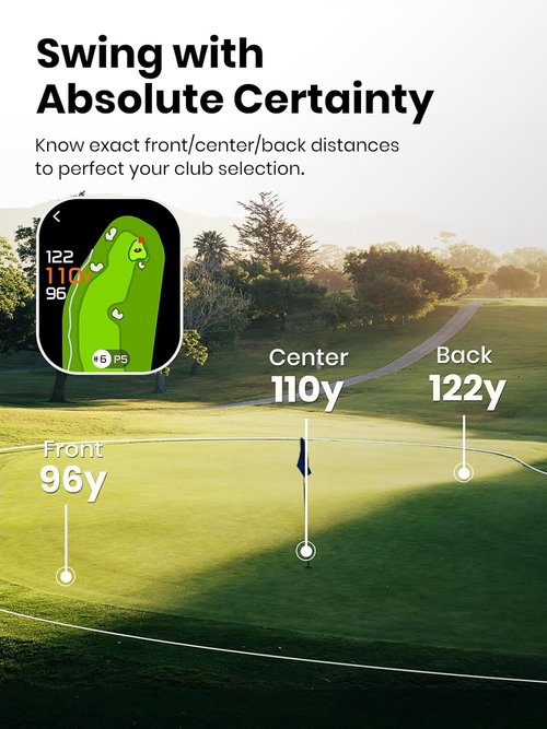 MILESEEY GenePro G1 GPS Rangefinder - Touchscreen, 43000+ Courses, 1300 Yards, Red & Green Display