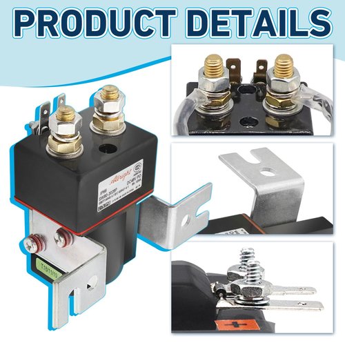 Golf Cart 48V Solenoid, 4 Terminal Coil Suitable for 1995-UP DS and 2004-2008 Precedent Golf Carts, OEM#: 101908701 102774701 5722