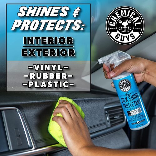 Chemical Guys Silk Shine Tire & Trim Dressing - Non-Greasy Vinyl & Plastic Restorer Spray, 16 fl oz