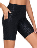 The Gym People Women's High Waist Workout Shorts - Stretchy Tummy Control | Yoga & Running with Pockets