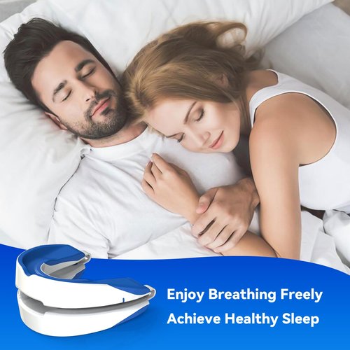 Nighttime Wear Mouthguard,Soft Boil & Bite Oral Device for Adults,Breathable BPA-Free Material,Adjustable Soft Mouth Guard for Men & Women,Reusable & Simple to Use