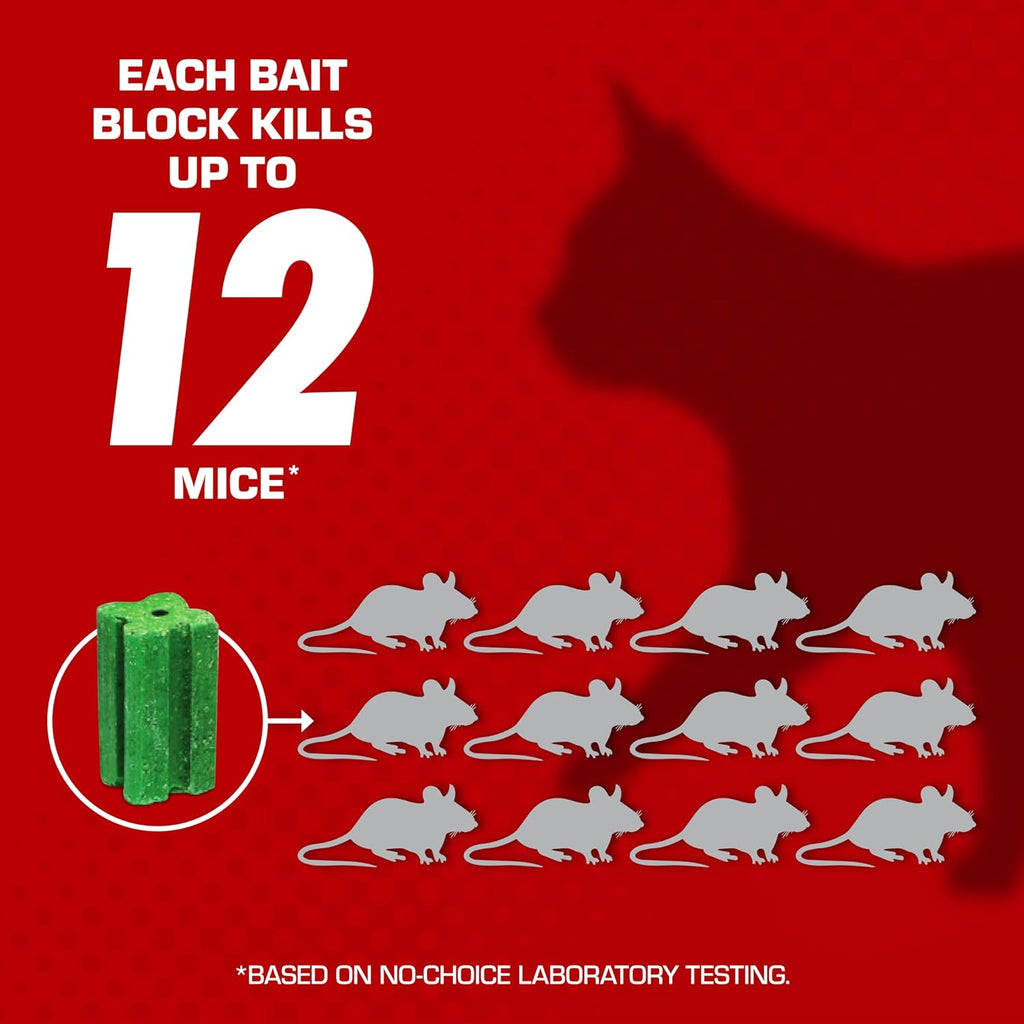 Tomcat Bromethalin Bait Chunx - Effective Rat and Mouse Control Blocks | 4 lbs for Agricultural Use
