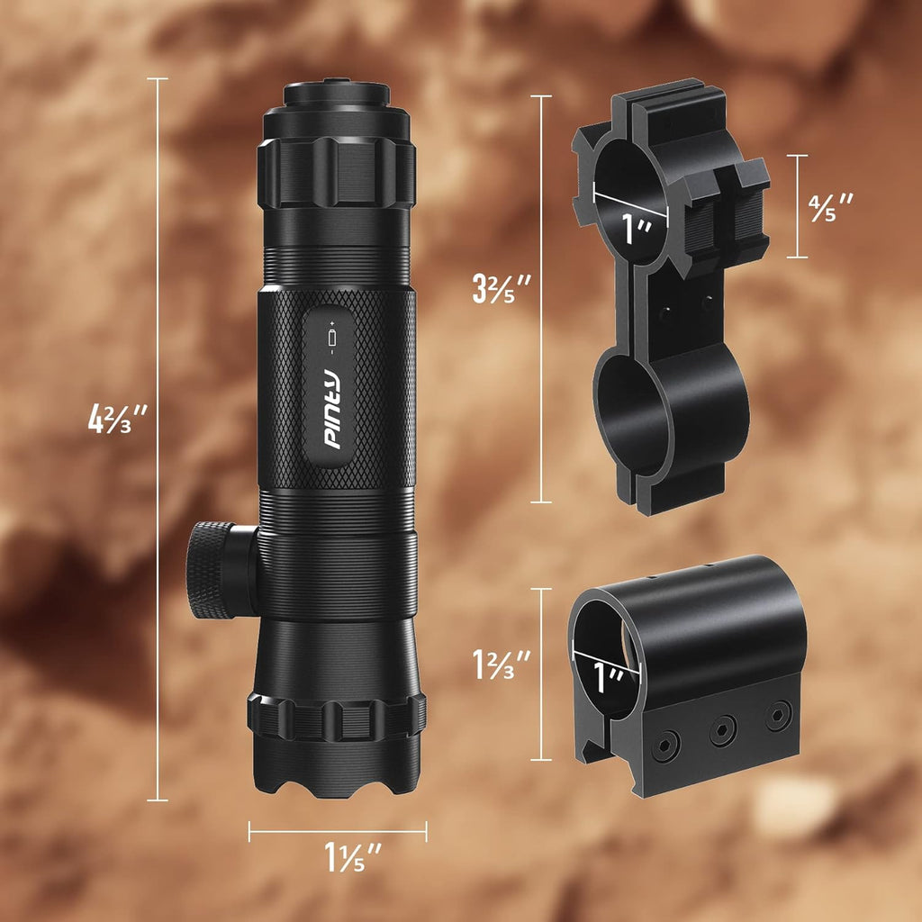 Pinty Green Laser Sight Scope for Hunting Rifles - Adjustable with Mounts for Precision Accuracy