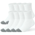 WANDER Men's Cushioned Ankle Socks 8 Pack Breathable Running Socks for Activewear, Comfort Casual Socks 9-12/12-15