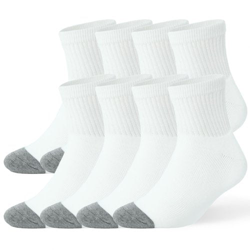 WANDER Men's Cushioned Ankle Socks 8 Pack Breathable Running Socks for Activewear, Comfort Casual Socks 9-12/12-15