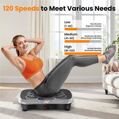 AXV Vibration Plate - Full Body Fitness Machine for Weight Loss | Home & Gym Use
