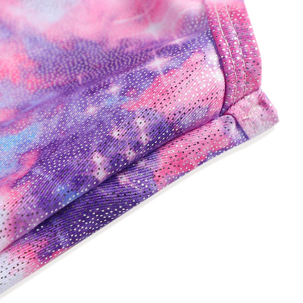 Leotards for Girls Gymnastics 3t 4t Dance Outfit Toddler KId Child Athletic Dance Wear Shiny Purple Hotpink Butterfly Biketard (Butterfly Hotpink, 3-4T)