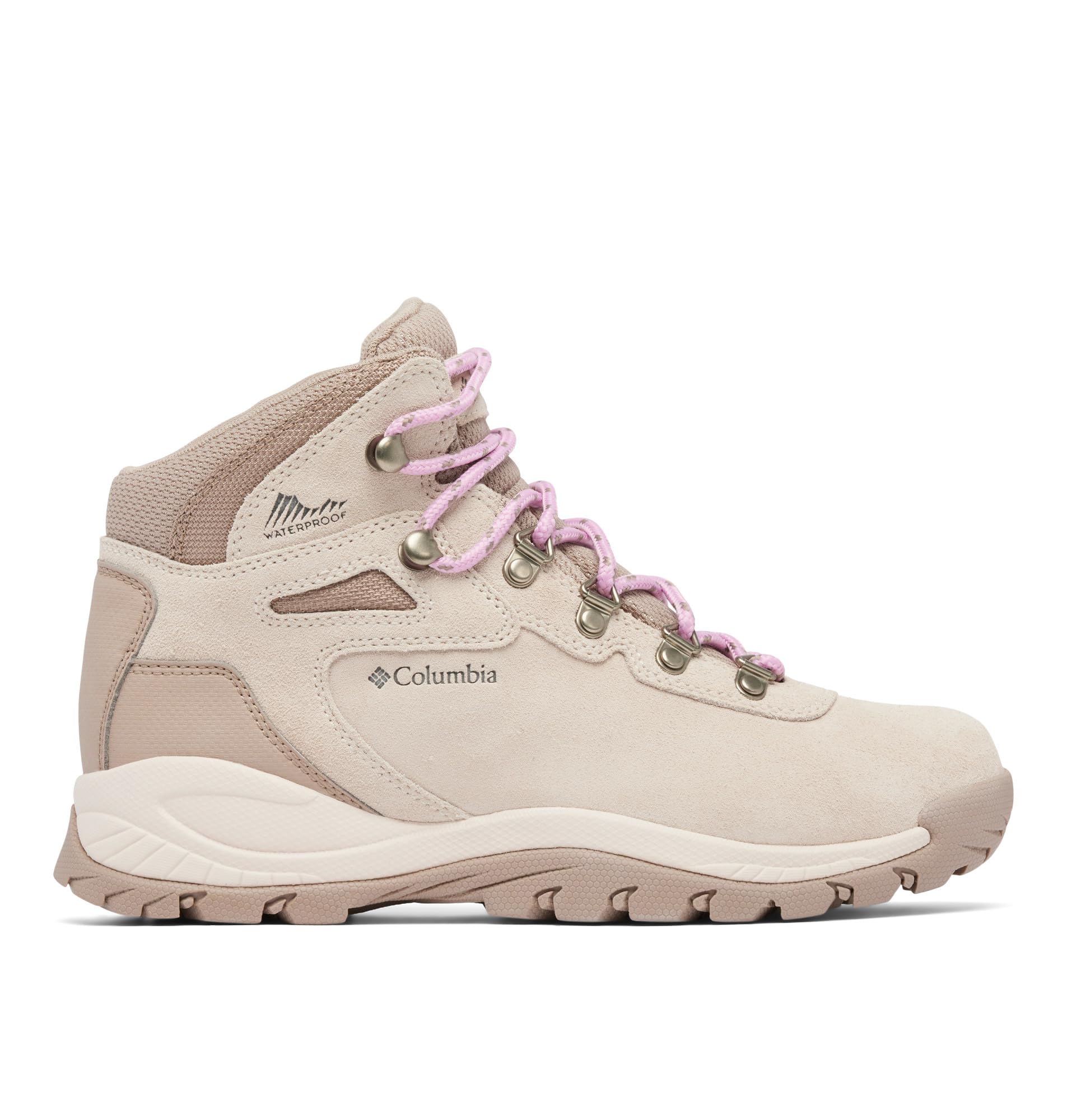 Columbia Womens Newton Ridge Plus Waterproof Amped, Dark Stone/Cosmos, 6.5 Wide