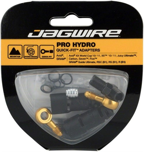 Jagwire Pro Quick-Fit Adapter-Avid XX Unisex Adult Banjo Fitting Kit, Black