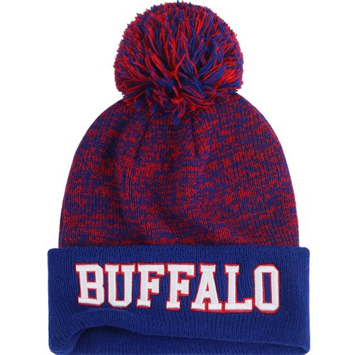 YANGUMGUAN Buffalo Football Beanie Hat for Men and Women Super Soft Knit Pom Skullcap Winter Toque Cap