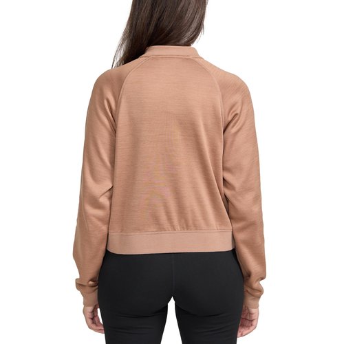 Aeropostale Women's Fleece Lined Bomber Jacket by Aero Sport, Brown, Size M