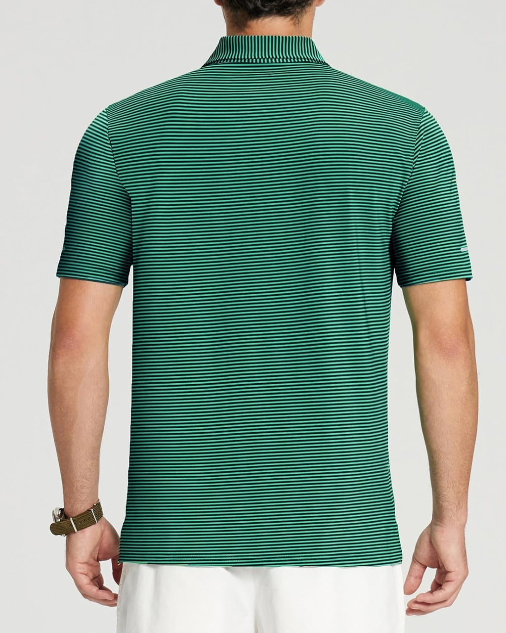 Skiennix Men's Golf Polo Shirt - Moisture-Wicking, High-Performance, Short Sleeve, Striped Design