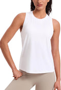 CRZ YOGA Quick Dry Racerback Tank Top - Women's Athletic Sleeveless Shirt for Gym & Running