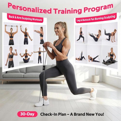 Figure 8 Resistance Bands by [Brand Name] - Versatile Fitness Exercise Bands with Handles for Arm & Shoulder Stretch