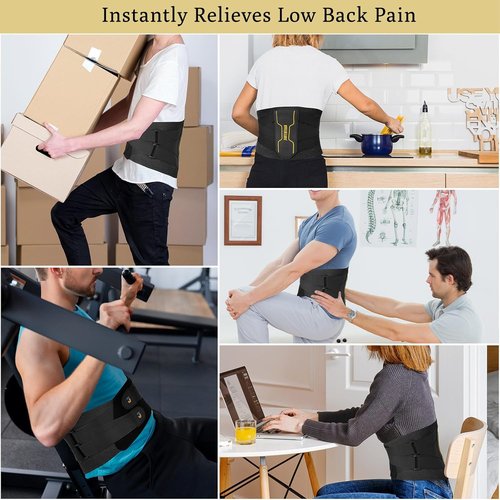JIUFENTIAN Back Brace - Lumbar Support for Herniated Disc & Sciatica | X-Large for Men & Women