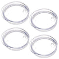 4 Pack Replacement Lids for 12 oz Wine Tumbler, Travel Spill Proof