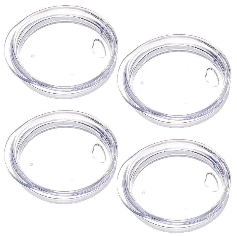 4 Pack Replacement Lids for 12 oz Wine Tumbler, Travel Spill Proof