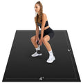 Cybstrax Extra Large Exercise Mat, 10’ x 6'/ 8’ x 6’/ 7’ x 5’/ 6’ x 4’- 7MM Thick Workout Mat for Home Gym, High-Density Gym Mat for Home Gym Floor, Non Slip Large Yoga Mat