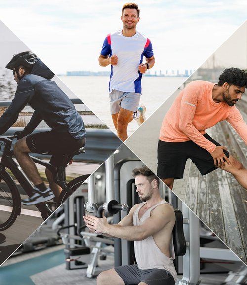 BAMBOO COOL Men's Athletic Shorts - Breathable Lightweight Running Gym Shorts with Pockets