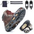Ice Cleats for Shoes and Boots, Non-Slip Gripper for Shoes, Ice Traction Cleats with 30 Steel Studs Crampon for Walking On Snow and Ice, Shoe Grips for Ice Fishing, Hiking, Snow Shoveling