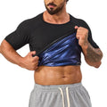 Lsnere Sauna Suit Sweat Shirt For Men Heat Trapping Compression Vest Shapewear Top Gym Accessories Exercise Slimming Body Shaper Workout Clothes Sweating Jacket M