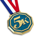 5K Running Medals - Heavy Duty 3'' Double-Sided Trophy Medal | 3D Engraved Award for Adult Competitions