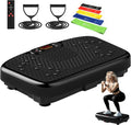 SoftGym Vibration Plate - Whole Body Workout Machine for Lymphatic Drainage | 450 Lbs Capacity with Resistance Bands