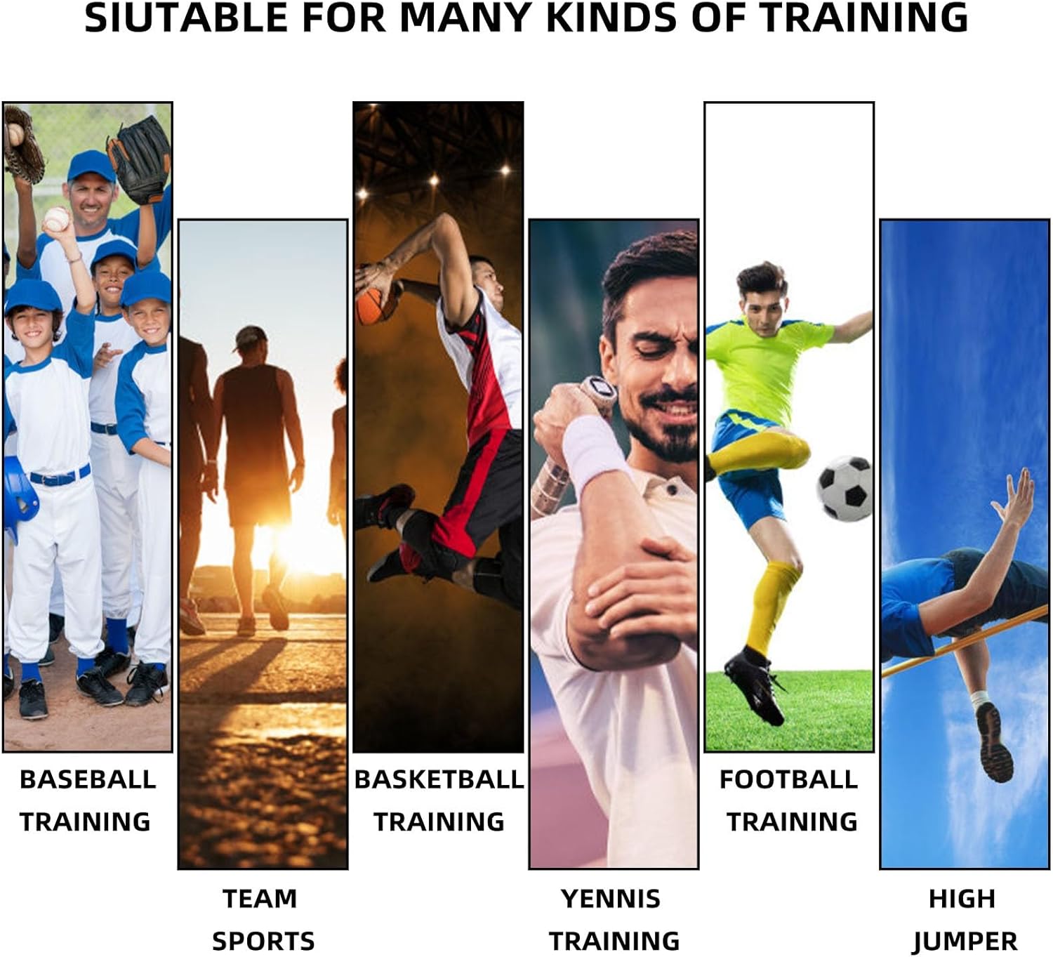 Speed Training Equipment - Resistance Bungee Band Set for Agility & Strength | Multi-Sport Use