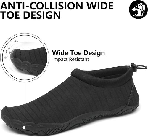 Mishansha Water Swim Shoes - Barefoot Design with Wide Toe Box | Sizes 5.5-13.5 Women & 3-11.5 Men