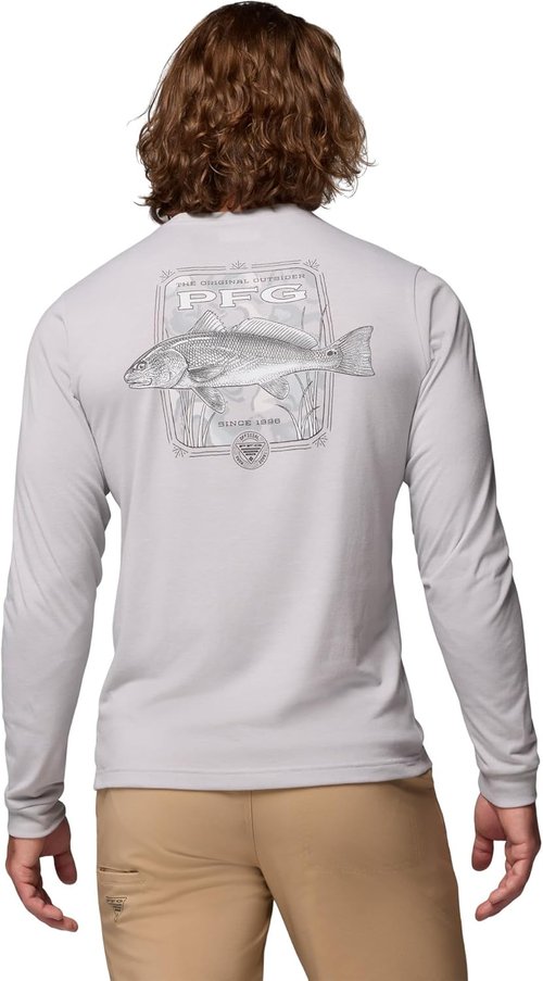 Columbia Men's PFG Uncharted Graphic Tee - Comfortable Long Sleeve Shirt for Outdoor Adventures