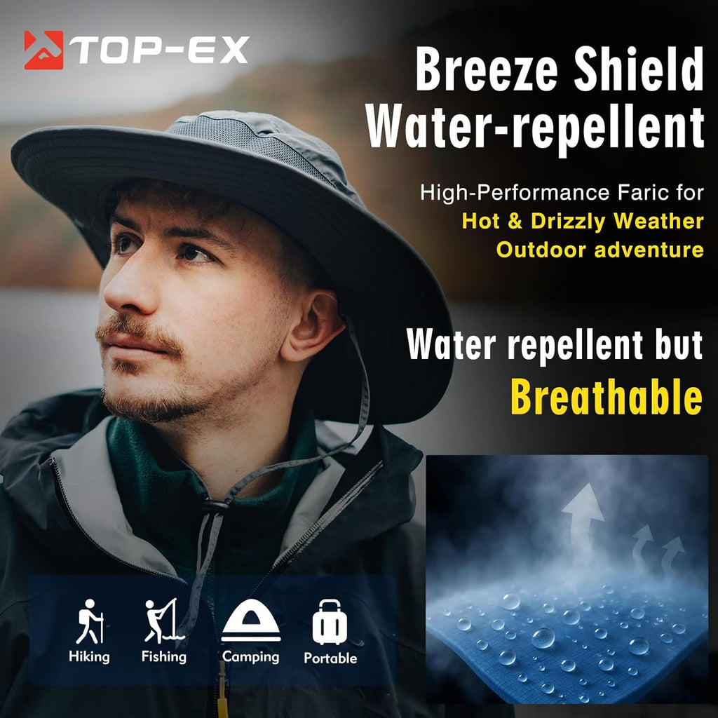 Skiennix Waterproof Golf Bucket Hat - UPF50+ Sun Protection | Oversized XL XXL for Big Heads