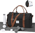 Skiennix Gym Bag - Versatile Sports Duffle with Shoe Compartment | Black & Brown Options for Travel and Workouts