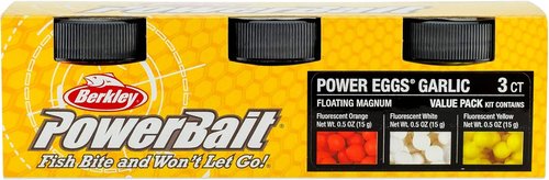 Berkley PowerBait Power Eggs - Floating Magnum Fishing Soft Bait | Versatile Color Options